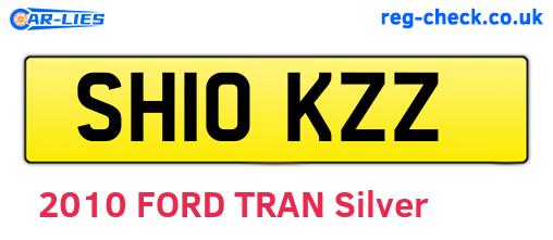 SH10KZZ are the vehicle registration plates.