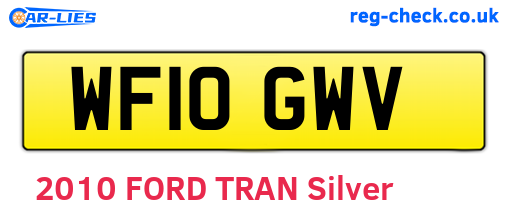 WF10GWV are the vehicle registration plates.