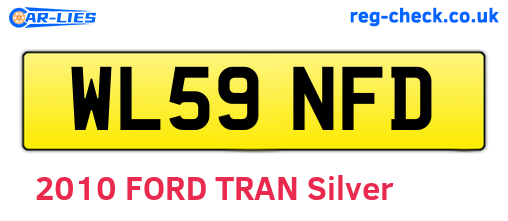WL59NFD are the vehicle registration plates.