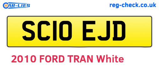 SC10EJD are the vehicle registration plates.