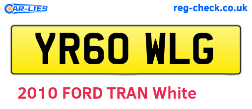 YR60WLG are the vehicle registration plates.