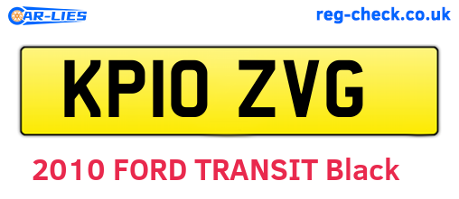 KP10ZVG are the vehicle registration plates.