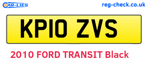 KP10ZVS are the vehicle registration plates.