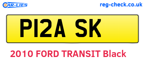 P12ASK are the vehicle registration plates.