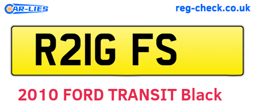 R21GFS are the vehicle registration plates.