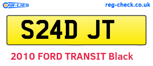 S24DJT are the vehicle registration plates.