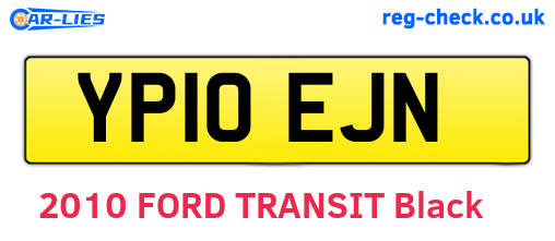YP10EJN are the vehicle registration plates.