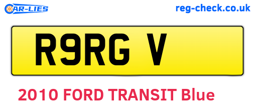 R9RGV are the vehicle registration plates.