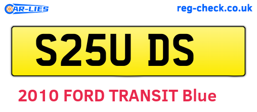 S25UDS are the vehicle registration plates.
