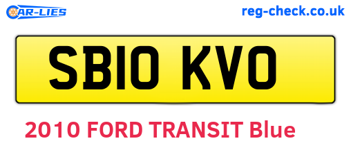 SB10KVO are the vehicle registration plates.
