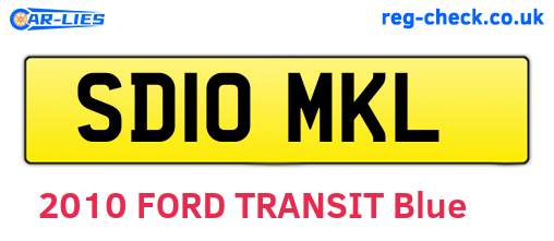 SD10MKL are the vehicle registration plates.