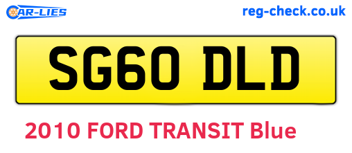 SG60DLD are the vehicle registration plates.