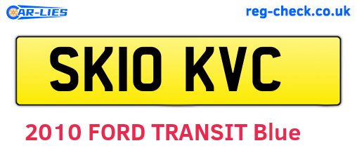 SK10KVC are the vehicle registration plates.