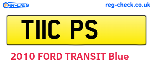 T11CPS are the vehicle registration plates.