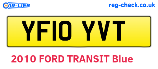 YF10YVT are the vehicle registration plates.