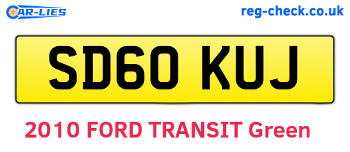 SD60KUJ are the vehicle registration plates.
