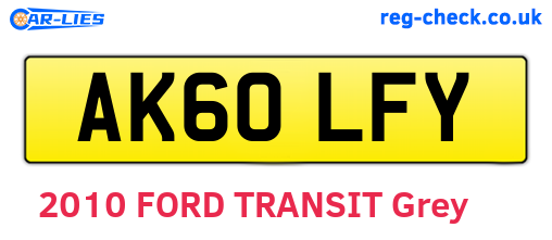 AK60LFY are the vehicle registration plates.