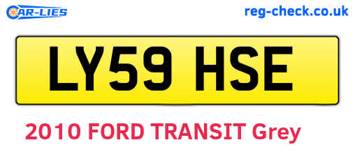 LY59HSE are the vehicle registration plates.