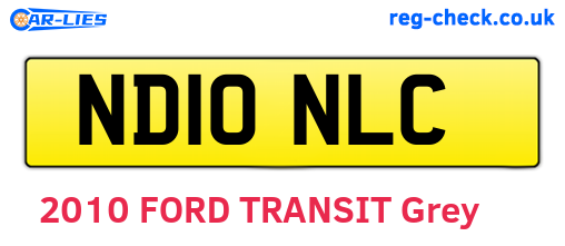 ND10NLC are the vehicle registration plates.