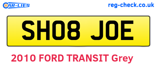SH08JOE are the vehicle registration plates.