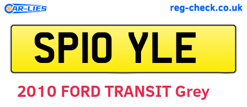 SP10YLE are the vehicle registration plates.