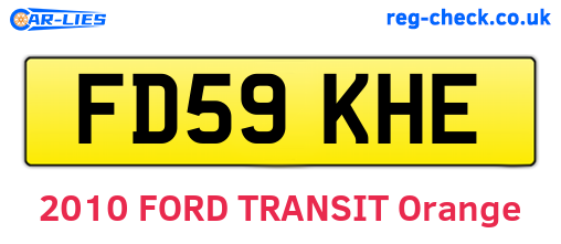 FD59KHE are the vehicle registration plates.
