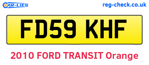 FD59KHF are the vehicle registration plates.