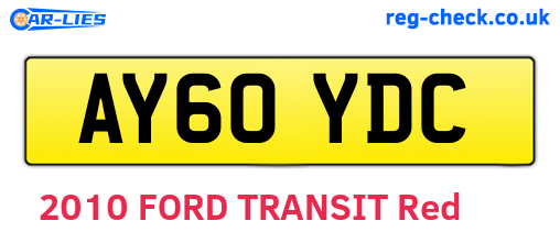 AY60YDC are the vehicle registration plates.