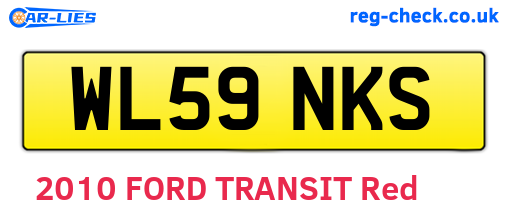 WL59NKS are the vehicle registration plates.