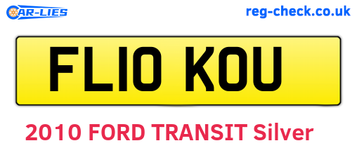 FL10KOU are the vehicle registration plates.