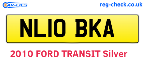 NL10BKA are the vehicle registration plates.