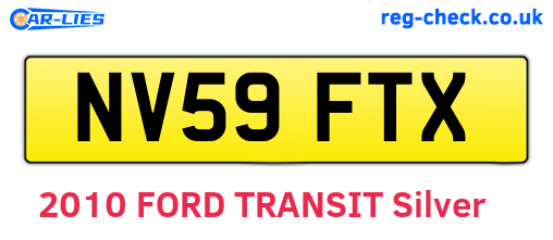 NV59FTX are the vehicle registration plates.