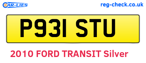P931STU are the vehicle registration plates.