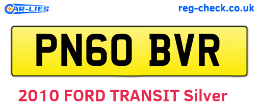 PN60BVR are the vehicle registration plates.