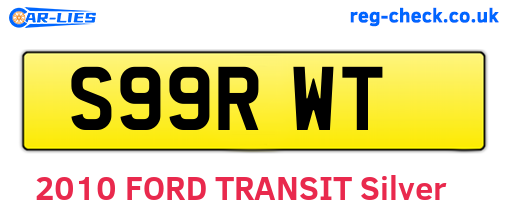 S99RWT are the vehicle registration plates.