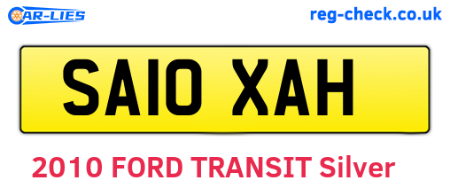SA10XAH are the vehicle registration plates.