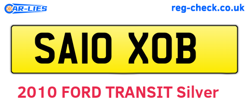SA10XOB are the vehicle registration plates.