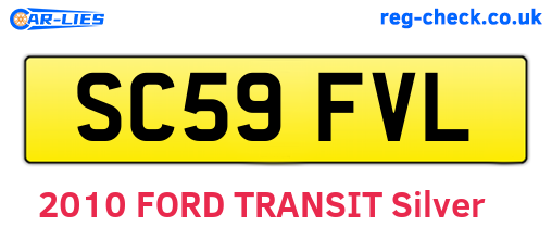 SC59FVL are the vehicle registration plates.