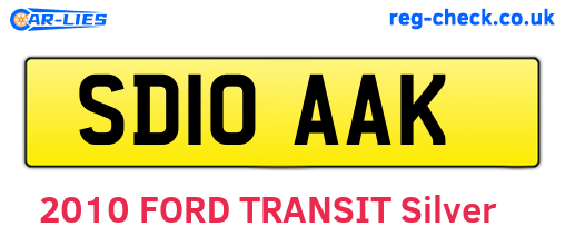 SD10AAK are the vehicle registration plates.
