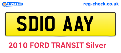 SD10AAY are the vehicle registration plates.