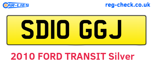 SD10GGJ are the vehicle registration plates.