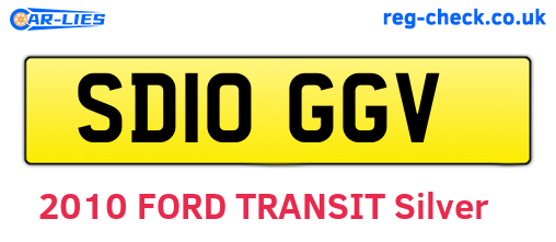 SD10GGV are the vehicle registration plates.