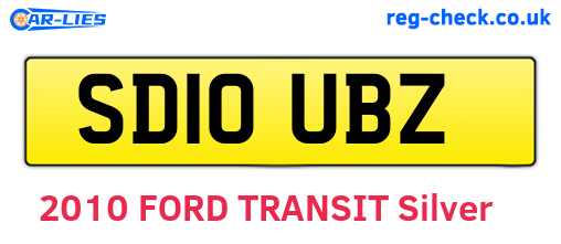 SD10UBZ are the vehicle registration plates.