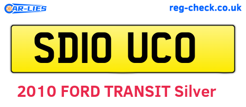 SD10UCO are the vehicle registration plates.