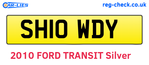 SH10WDY are the vehicle registration plates.