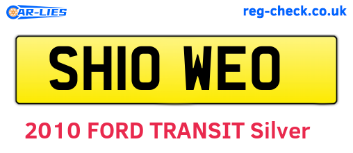 SH10WEO are the vehicle registration plates.