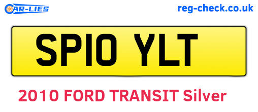 SP10YLT are the vehicle registration plates.
