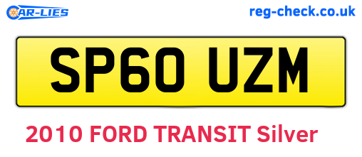 SP60UZM are the vehicle registration plates.