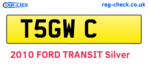 T5GWC are the vehicle registration plates.