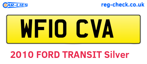 WF10CVA are the vehicle registration plates.